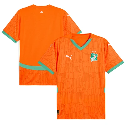 Men's Puma Orange Ivory Coast National Team 2025 Home Replica Jersey