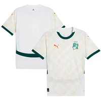 Maillot réplique extérieur blanc Puma de l'équipe nationale Côte d'Ivoire 2025 pour homme