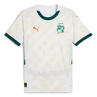 Maillot réplique extérieur blanc Puma de l'équipe nationale Côte d'Ivoire 2025 pour homme