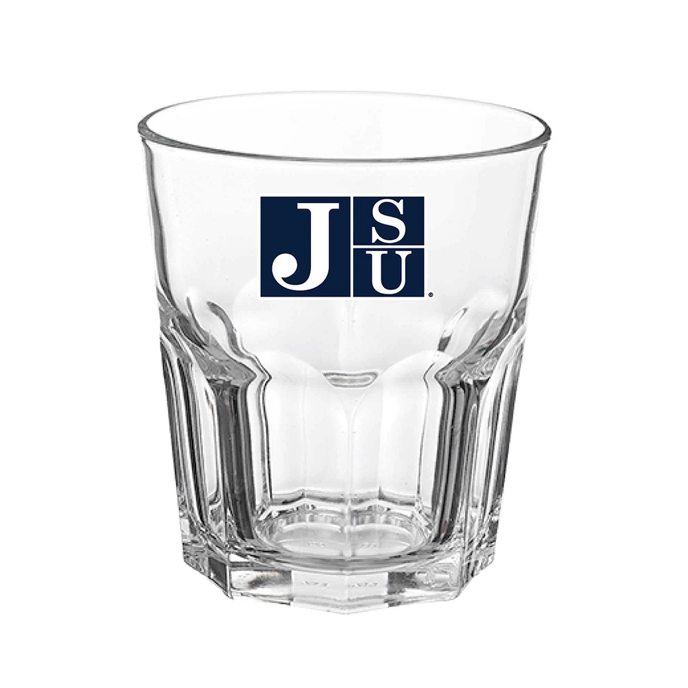 Jackson State Tigers 13oz. Hexagon Rock Glass