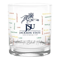 Jackson State Tigers 14oz. Black History Month Rocks Glass