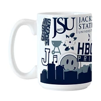 Jackson State Tigers 15 oz. Tasse en céramique indigène