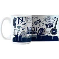 Jackson State Tigers 15 oz. Tasse en céramique indigène