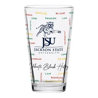 Tigres de l'État de Jackson 16oz. Verre à pinte