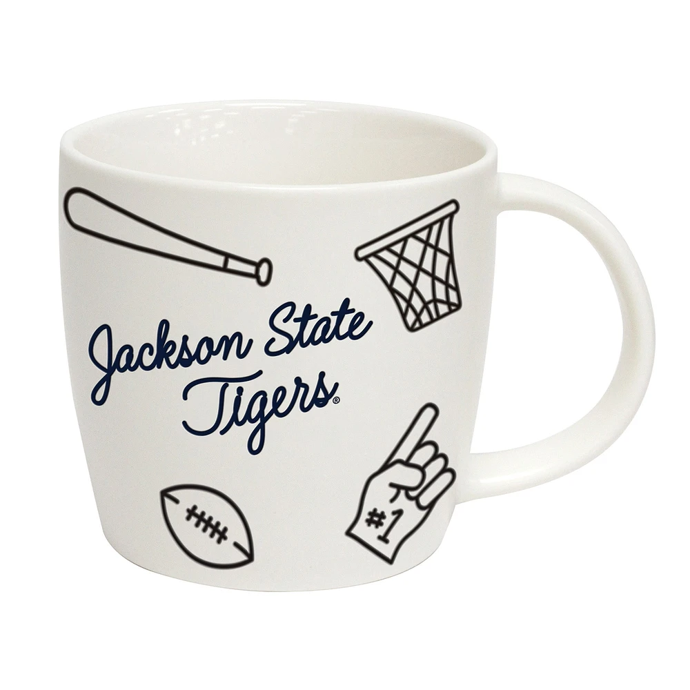 Tigres de l'État de Jackson 18oz. Tasse de meneur de jeu