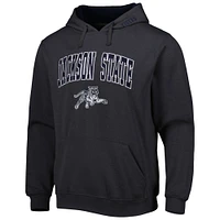 Men's Colosseum Charcoal Jackson State Tigers Arch & Logo 3.0 Pullover Hoodie