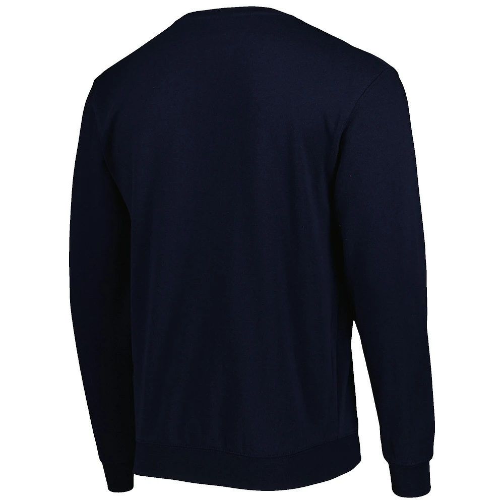 Colosseum Navy Jackson State Tigers Arch Over Logo Sweatshirt pour homme