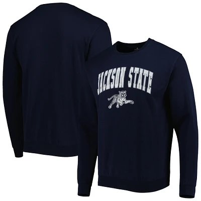 Colosseum Navy Jackson State Tigers Arch Over Logo Sweatshirt pour homme