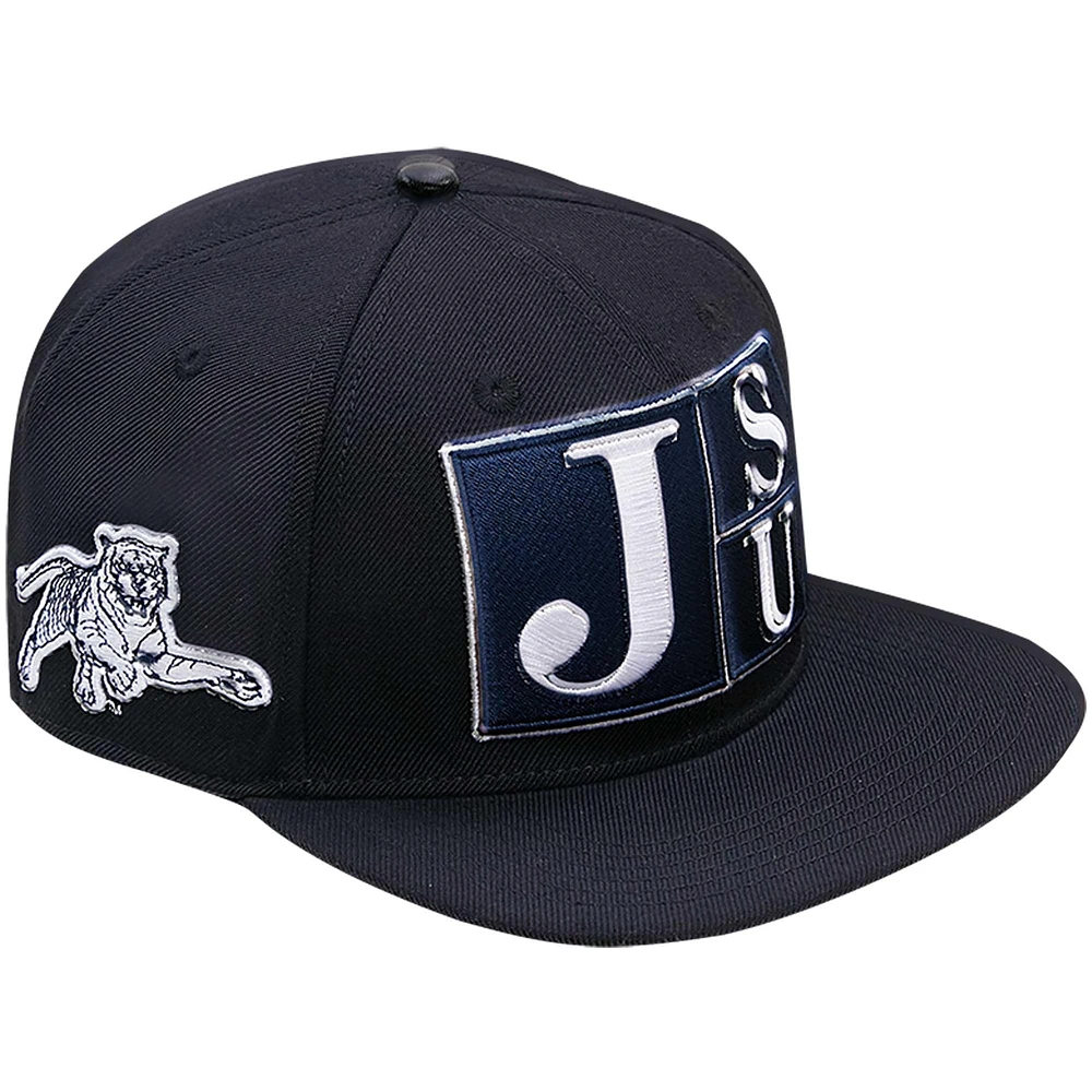 Casquette Snapback Pro Standard noire Jackson State Tigers JSU pour homme