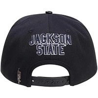 Casquette Snapback noire Pro Standard Jackson State Tigers avec logo de la mascotte pour homme