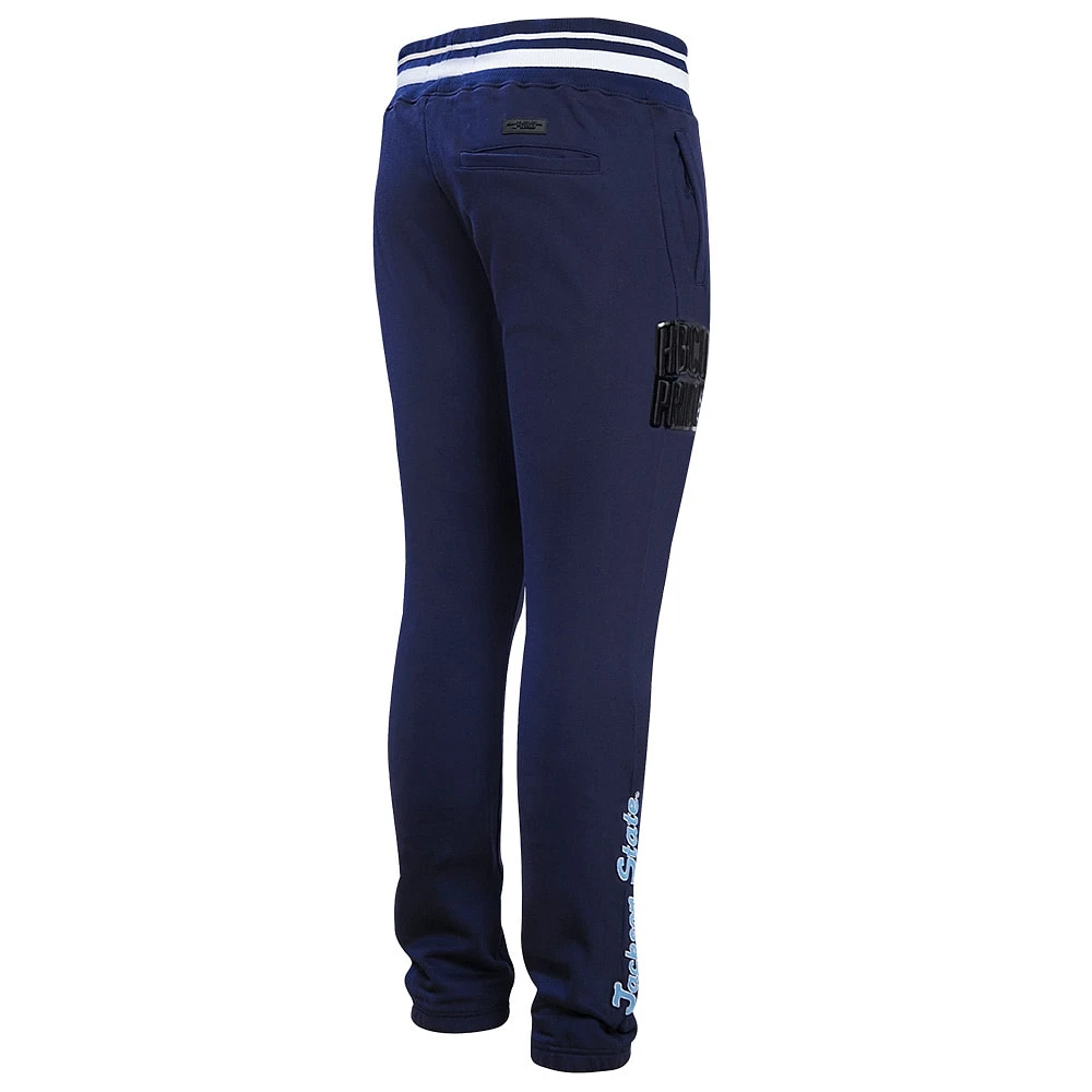 Pantalon de survêtement en molleton Pro Standard pour hommes, bleu marine, Jackson State Tigers Homecoming