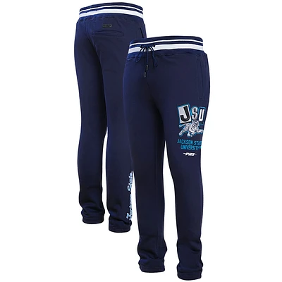 Pantalon de survêtement en molleton Pro Standard pour hommes, bleu marine, Jackson State Tigers Homecoming