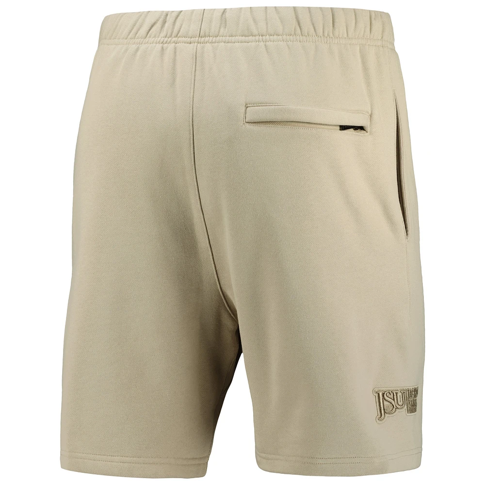 Men's Pro Standard Tan Jackson State Tigers Neutral Relaxed Shorts