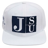 Men's Pro Standard White Jackson State Tigers Wool Snapback Hat