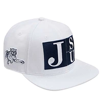 Men's Pro Standard White Jackson State Tigers Wool Snapback Hat