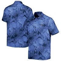 Chemise boutonnée Tommy Bahama Navy Jackson State Tigers Coast Luminescent Frond Camp IslandZone pour homme