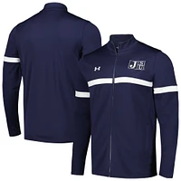 Veste à fermeture éclair intégrale Under Armour Jackson State Tigers 2023 Assist pour homme, bleu marine