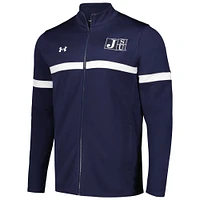 Men's Under Armour Navy Jackson State Tigers 2023 Assist Warm Up Full-Zip Jacket