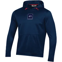 Sweat à capuche Under Armour Jackson State Tigers 2023 Sideline Steiner pour homme, bleu marine