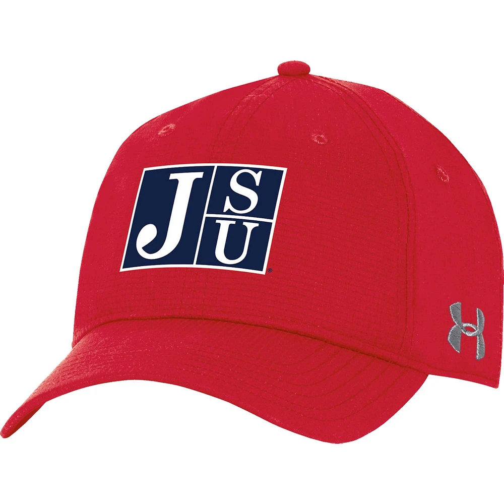 Casquette ajustable CoolSwitch AirVent des Jackson State Tigers d'Under Armour pour hommes, rouge