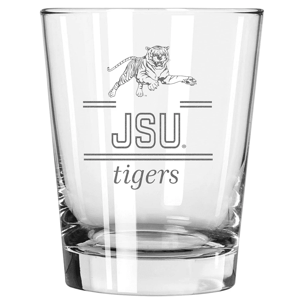 The Memory Company Jackson State Tigers 15oz. Double Old Fashioned Glass