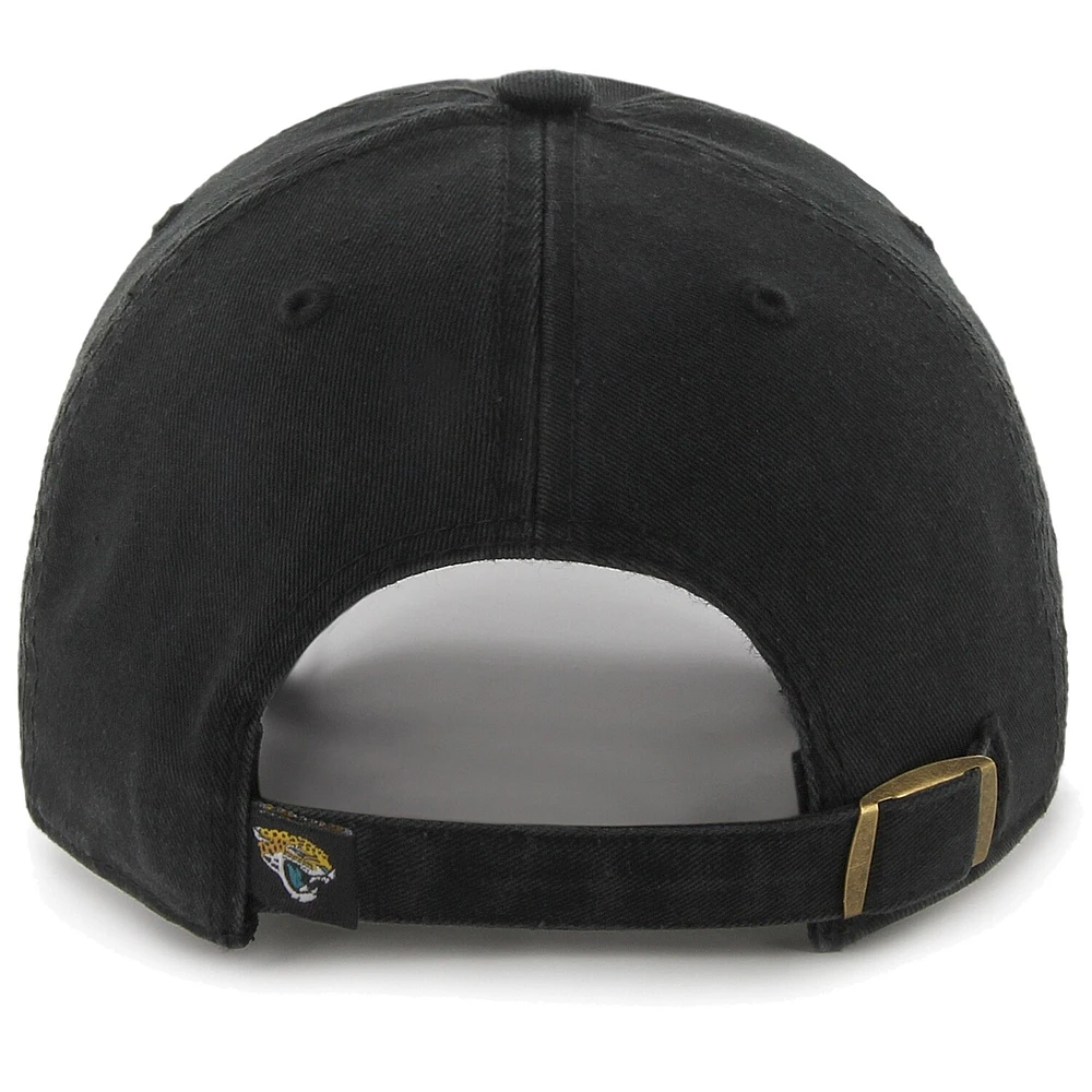 Chapeau souple réglable New Logo Clean-Up Jacksonville Jaguars '47 Brand noir