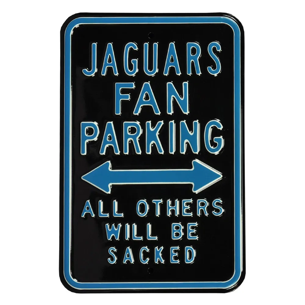 Lids Jacksonville Jaguars 12' x 18' Steel Parking Sign - Black