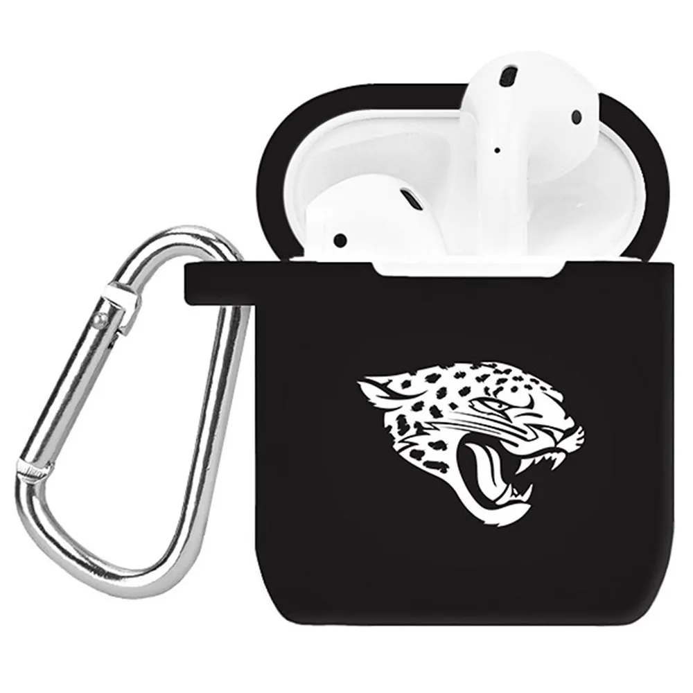 Jacksonville Jaguars Personalized AirPods Case Cover - Black