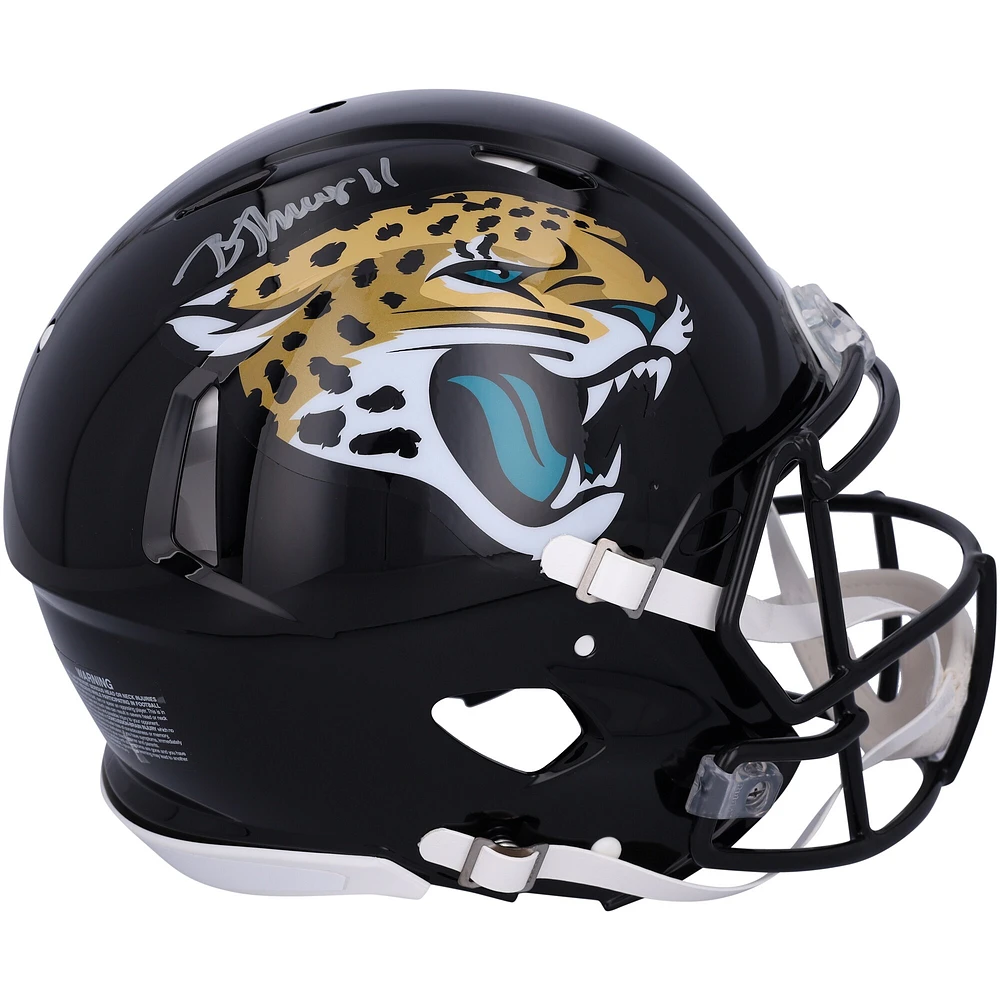 Casque authentique Riddell Speed autographié par Brian Thomas Jr. Jacksonville Jaguars