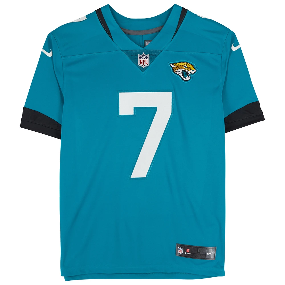 Brian Thomas Jr. Jacksonville Jaguars Autographed Teal Nike Limited Jersey