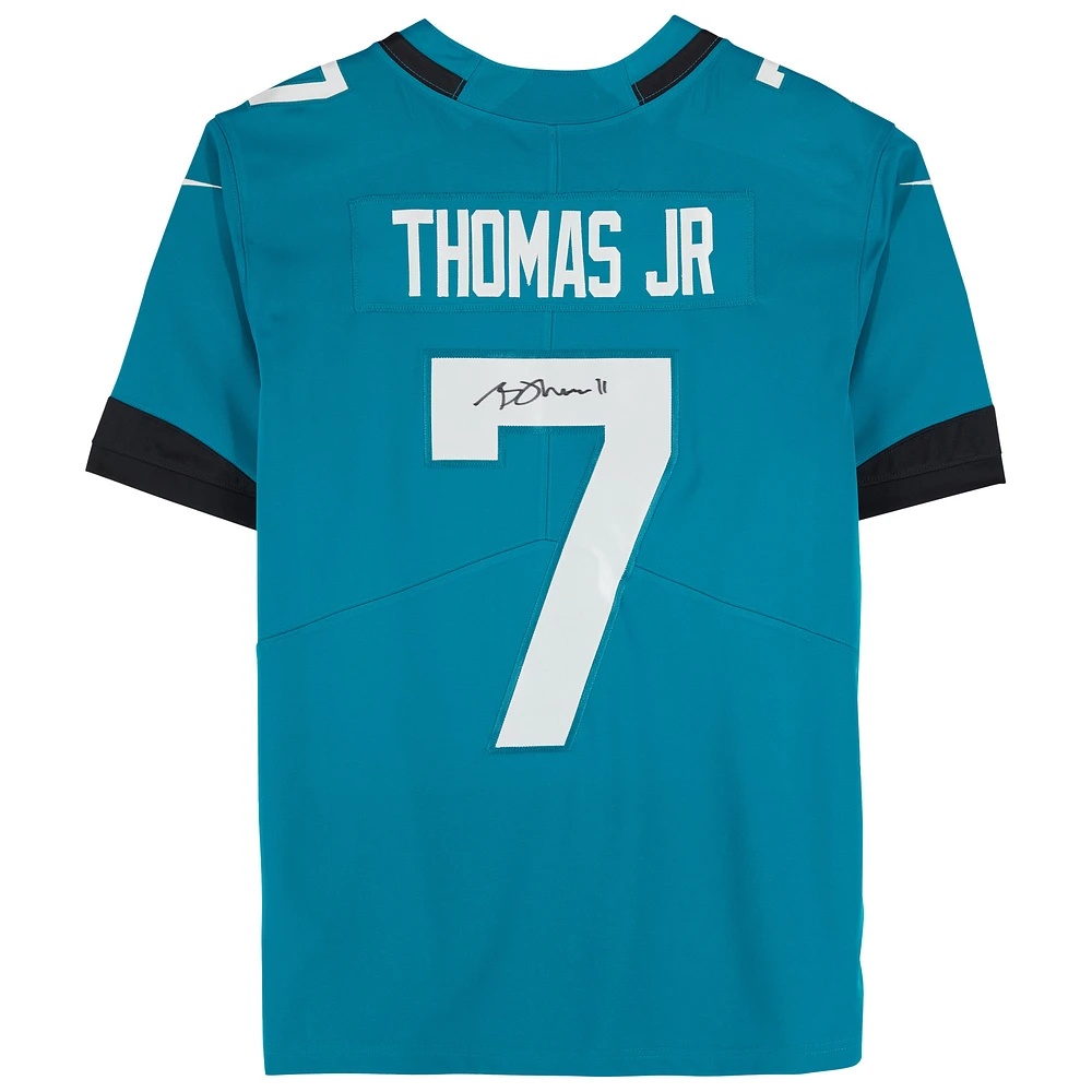 Brian Thomas Jr. Jacksonville Jaguars Autographed Teal Nike Limited Jersey