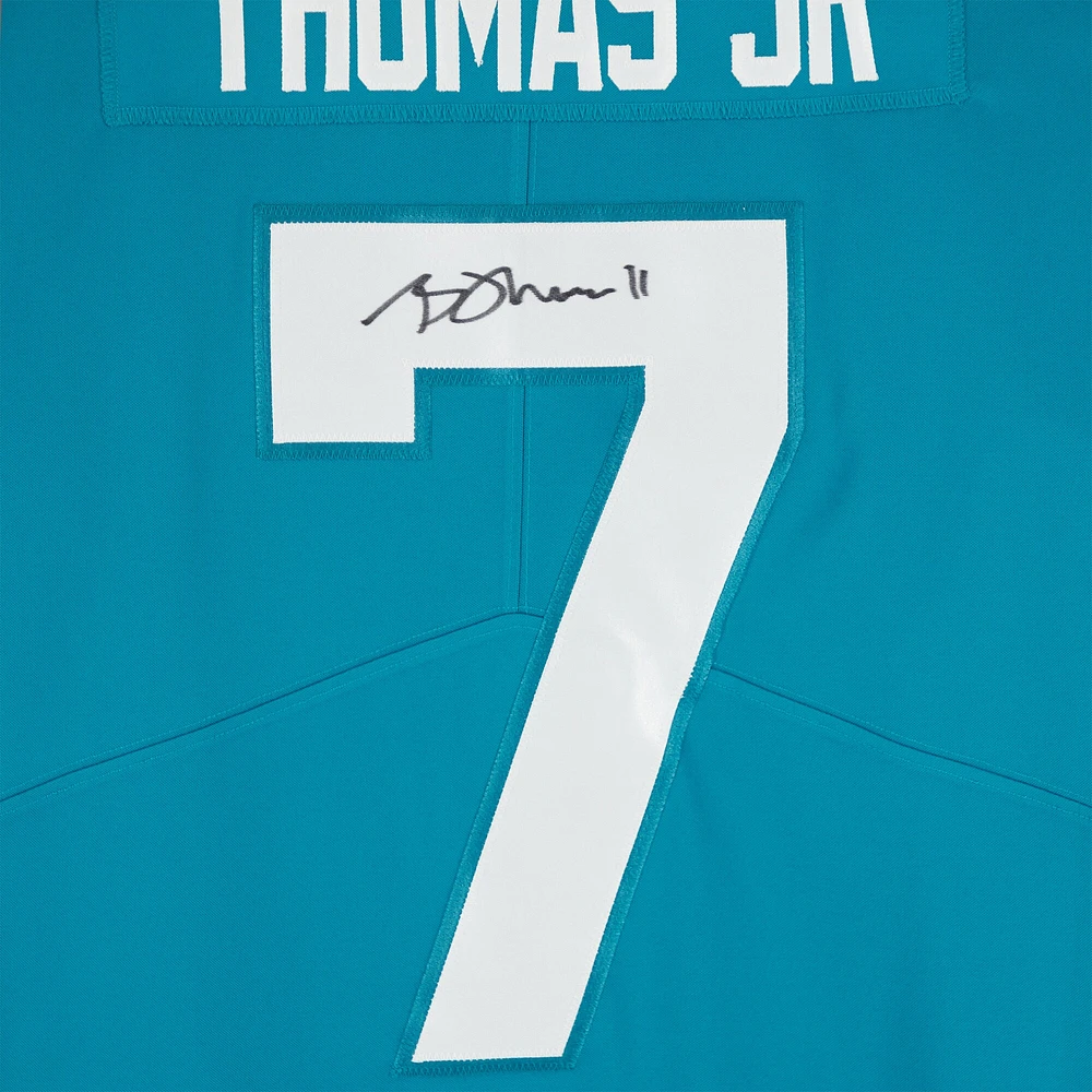 Brian Thomas Jr. Jacksonville Jaguars Autographed Teal Nike Limited Jersey