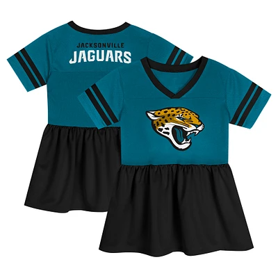 Robe en jersey tendance Jacksonville Jaguars Stadium Lights pour fille bas âge bleu sarcelle