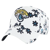 Girls Youth '47 White Jacksonville Jaguars Daisy Delight Clean Up Adjustable Hat