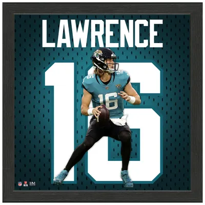 Trevor Lawrence Jacksonville Jaguars Highland Mint 13'' x 13'' Impact Jersey Framed Photo