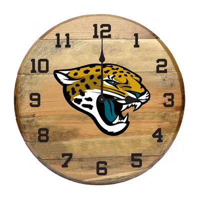 Jacksonville Jaguars Imperial Oak Barrel Clock