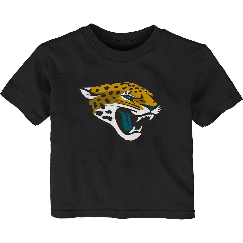 T-shirt noir avec logo principal Jacksonville Jaguars pour bébé