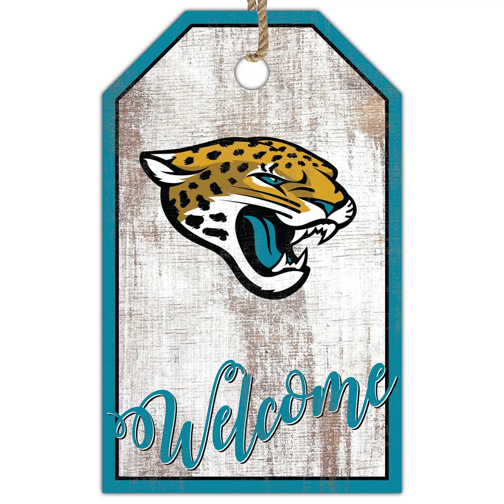 Lids Jacksonville Jaguars 11'' x 19'' Welcome Team Tag Sign