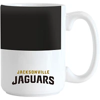 Jaguars de Jacksonville 15 oz. Tasse à blocs de couleurs