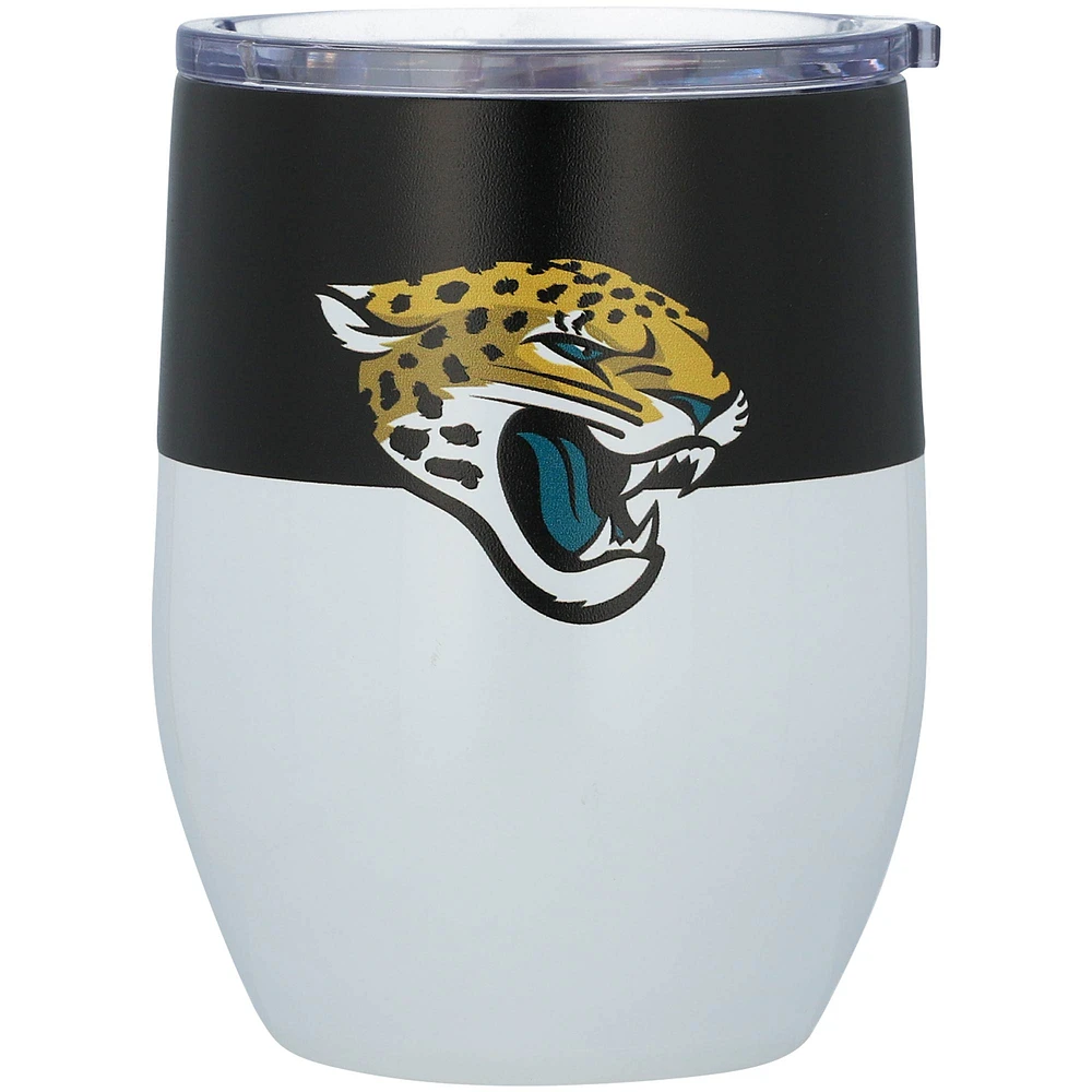 Jaguars de Jacksonville 16 oz. Gobelet incurvé en acier inoxydable Colorblock