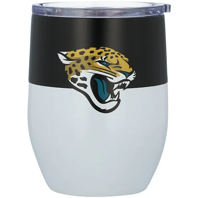 Jaguars de Jacksonville 16 oz. Gobelet incurvé en acier inoxydable Colorblock