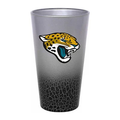 Jaguars de Jacksonville 16 oz. Verre à bière craquelé