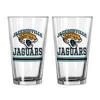 Jaguars de Jacksonville 16oz. Verre à pinte, paquet de deux