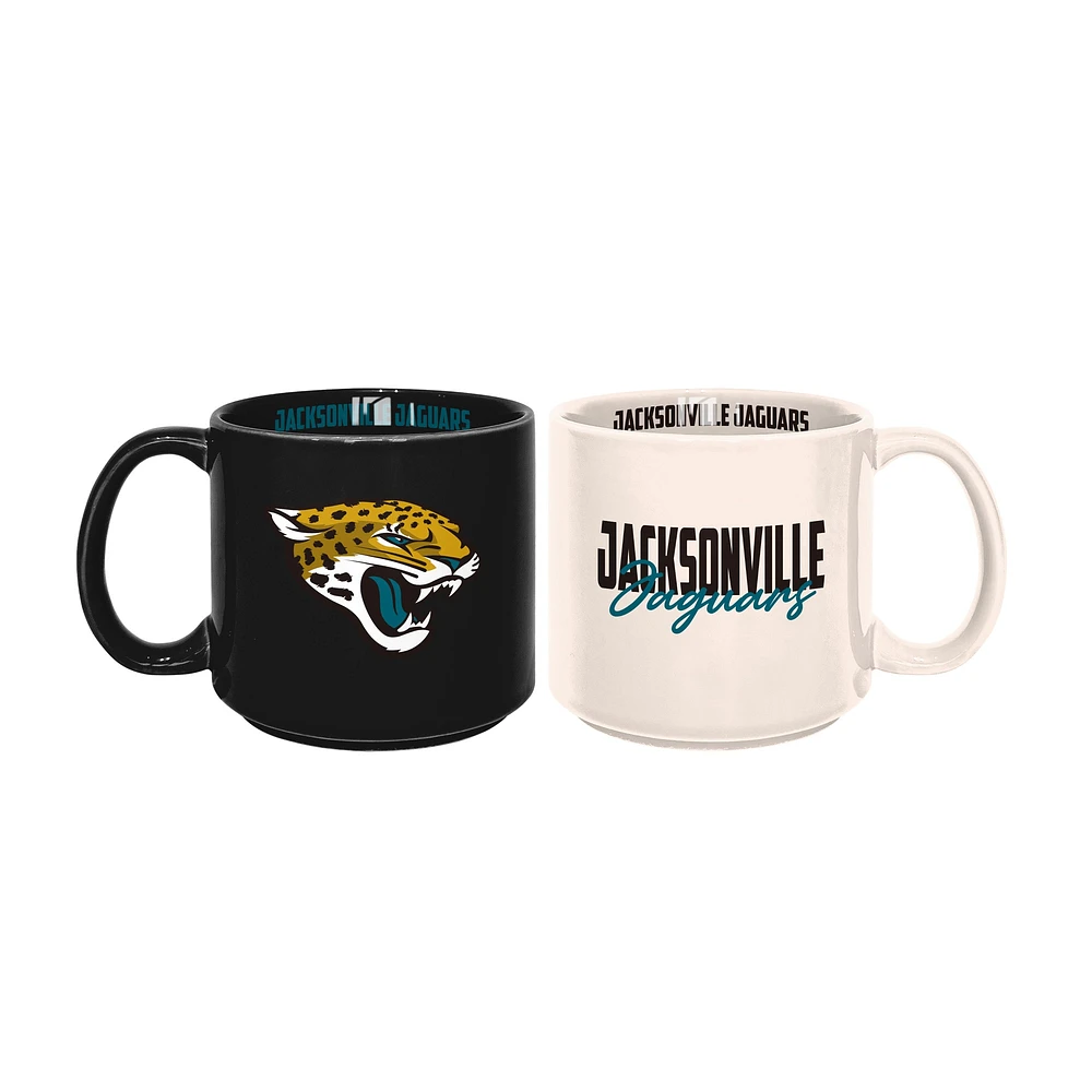 Jacksonville Jaguars 2-Pack 15oz. Stackable Mug Set