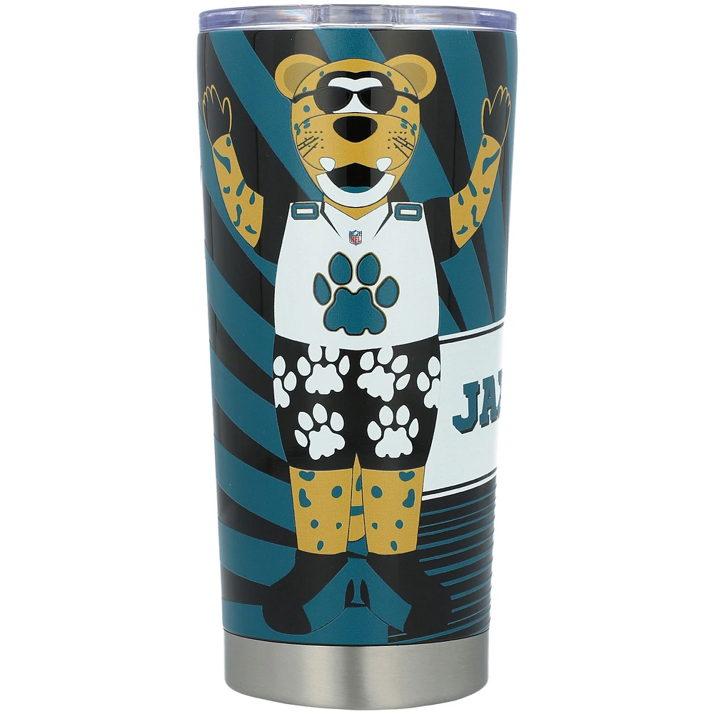 Jaguars de Jacksonville 20 oz. Gobelet mascotte en acier inoxydable