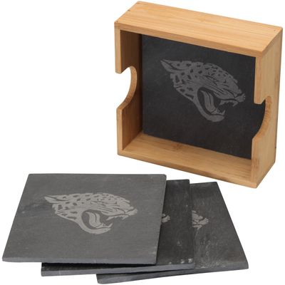 Jacksonville Jaguars 4-Pack Slate Square Coaster Set