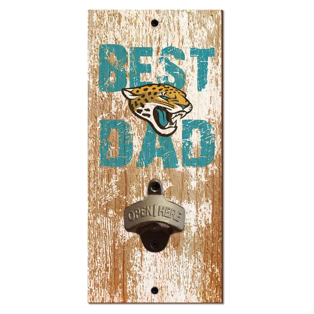 Lids Jacksonville Jaguars 6'' x 12'' Best Dad Truck Sign & Key