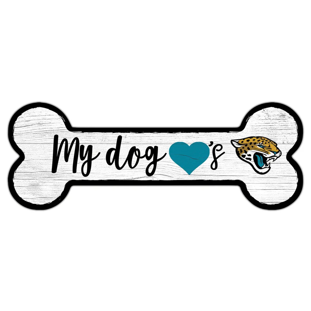 Lids Jacksonville Jaguars 6 x 12 Team Dog Bone Sign