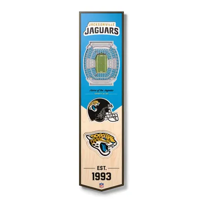 Jacksonville Jaguars 8'' x 32'' 3D StadiumView Banner
