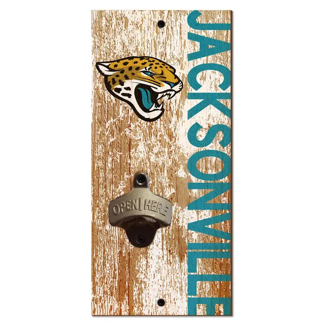 Jacksonville Jaguars Distressed Logo Cutout Sign